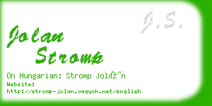 jolan stromp business card